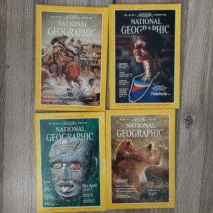 Vintage 1986 National Geographic Magazines Bundle